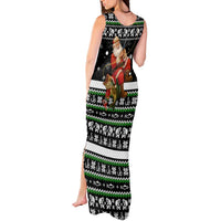 Santa Claus Fishing Christmas Tank Maxi Dress Xmas Holiday Patterns - Wonder Print Shop