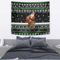 Santa Claus Fishing Christmas Tapestry Xmas Holiday Patterns - Wonder Print Shop