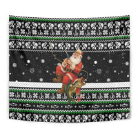 Santa Claus Fishing Christmas Tapestry Xmas Holiday Patterns - Wonder Print Shop