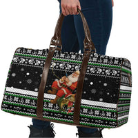 Santa Claus Fishing Christmas Travel Bag Xmas Holiday Patterns - Wonder Print Shop