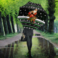 Santa Claus Fishing Christmas Umbrella Xmas Holiday Patterns - Wonder Print Shop