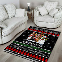 Santa Claus Jesus Friend of Christmas Area Rug Xmas Holiday Patterns - Wonder Print Shop