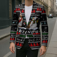 Santa Claus Jesus Friend of Christmas Blazer Xmas Holiday Patterns - Wonder Print Shop