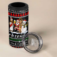 Santa Claus Jesus Friend of Christmas 4 in 1 Can Cooler Tumbler Xmas Holiday Patterns - Wonder Print Shop