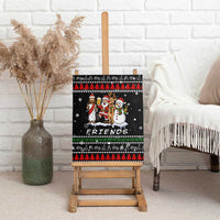 Santa Claus Jesus Friend of Christmas Canvas Wall Art Xmas Holiday Patterns - Wonder Print Shop
