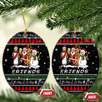 Santa Claus Jesus Friend of Christmas Ceramic Ornament Xmas Holiday Patterns - Wonder Print Shop