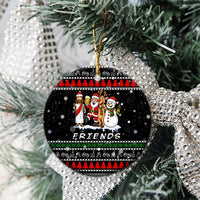 Santa Claus Jesus Friend of Christmas Ceramic Ornament Xmas Holiday Patterns - Wonder Print Shop