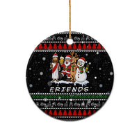 Santa Claus Jesus Friend of Christmas Ceramic Ornament Xmas Holiday Patterns - Wonder Print Shop