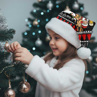 Santa Claus Jesus Friend of Christmas Santa Hat Xmas Holiday Patterns - Wonder Print Shop