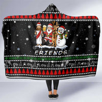 Santa Claus Jesus Friend of Christmas Hooded Blanket Xmas Holiday Patterns - Wonder Print Shop