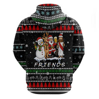 Santa Claus Jesus Friend of Christmas Hoodie Xmas Holiday Patterns - Wonder Print Shop