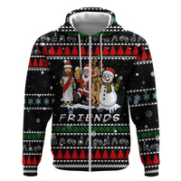 Santa Claus Jesus Friend of Christmas Hoodie Xmas Holiday Patterns - Wonder Print Shop