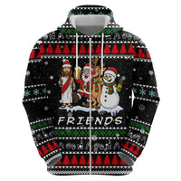 Santa Claus Jesus Friend of Christmas Hoodie Xmas Holiday Patterns - Wonder Print Shop