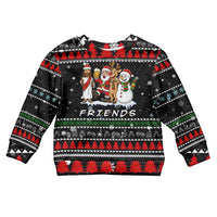 Santa Claus Jesus Friend of Christmas Kid Ugly Christmas Sweater Xmas Holiday Patterns - Wonder Print Shop