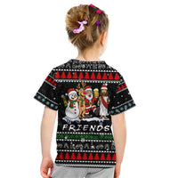 Santa Claus Jesus Friend of Christmas Kid T Shirt Xmas Holiday Patterns - Wonder Print Shop