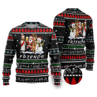 Santa Claus Jesus Friend of Christmas Ugly Christmas Sweater Xmas Holiday Patterns - Wonder Print Shop