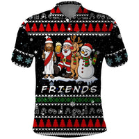 Santa Claus Jesus Friend of Christmas Polo Shirt Xmas Holiday Patterns - Wonder Print Shop