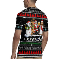 Santa Claus Jesus Friend of Christmas Rugby Jersey Xmas Holiday Patterns - Wonder Print Shop