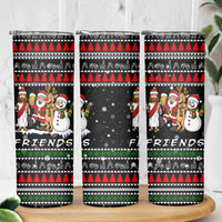 Santa Claus Jesus Friend of Christmas Skinny Tumbler Xmas Holiday Patterns - Wonder Print Shop