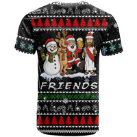 Santa Claus Jesus Friend of Christmas T Shirt Xmas Holiday Patterns - Wonder Print Shop