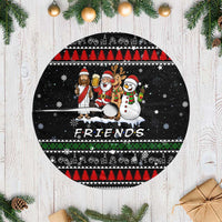 Santa Claus Jesus Friend of Christmas Tree Skirt Xmas Holiday Patterns - Wonder Print Shop