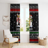 Santa Claus Jesus Friend of Christmas Window Curtain Xmas Holiday Patterns - Wonder Print Shop