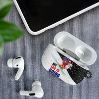 Santa Claus Ski My Life Is Going Downhill Christmas AirPods Case Xmas Holiday Patterns - Wonder Print Shop