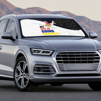 Santa Claus Ski My Life Is Going Downhill Christmas Auto Sun Shade Xmas Holiday Patterns - Wonder Print Shop