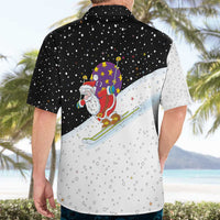 Santa Claus Ski My Life Is Going Downhill Christmas Hawaiian Shirt Xmas Holiday Patterns - Wonder Print Shop