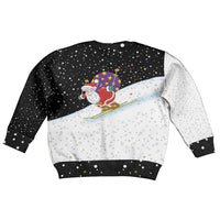 Santa Claus Ski My Life Is Going Downhill Christmas Kid Ugly Christmas Sweater Xmas Holiday Patterns - Wonder Print Shop