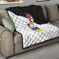 Santa Claus Ski My Life Is Going Downhill Christmas Quilt Xmas Holiday Patterns - Wonder Print Shop