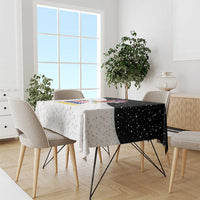 Santa Claus Ski My Life Is Going Downhill Christmas Tablecloth Xmas Holiday Patterns - Wonder Print Shop