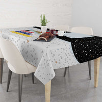 Santa Claus Ski My Life Is Going Downhill Christmas Tablecloth Xmas Holiday Patterns - Wonder Print Shop