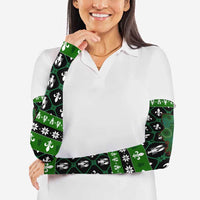 Louisiana USA Symbols Pattern Christmas Arm Sleeves Xmas Holiday Patterns - Wonder Print Shop