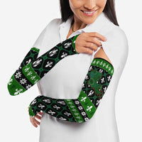 Louisiana USA Symbols Pattern Christmas Arm Sleeves Xmas Holiday Patterns - Wonder Print Shop
