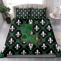 Louisiana USA Symbols Pattern Christmas Bedding Set Xmas Holiday Patterns - Wonder Print Shop
