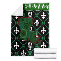 Louisiana USA Symbols Pattern Christmas Blanket Xmas Holiday Patterns - Wonder Print Shop