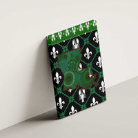 Louisiana USA Symbols Pattern Christmas Canvas Wall Art Xmas Holiday Patterns - Wonder Print Shop