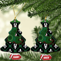 Louisiana USA Symbols Pattern Christmas Ceramic Ornament Xmas Holiday Patterns - Wonder Print Shop