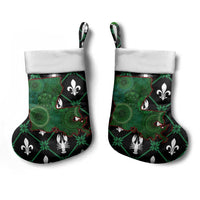 Louisiana USA Symbols Pattern Christmas Stocking Xmas Holiday Patterns - Wonder Print Shop