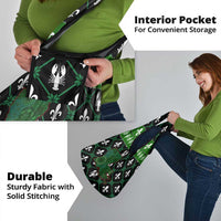 Louisiana USA Symbols Pattern Christmas Grocery Bag Xmas Holiday Patterns - Wonder Print Shop