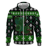 Louisiana USA Symbols Pattern Christmas Hoodie Xmas Holiday Patterns - Wonder Print Shop