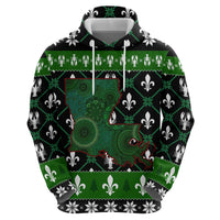 Louisiana USA Symbols Pattern Christmas Hoodie Xmas Holiday Patterns - Wonder Print Shop