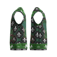 Louisiana USA Symbols Pattern Christmas Knitted V-Neck Vest Xmas Holiday Patterns - Wonder Print Shop