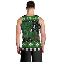 Louisiana USA Symbols Pattern Christmas Men Tank Top Xmas Holiday Patterns - Wonder Print Shop