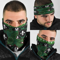 Louisiana USA Symbols Pattern Christmas Neck Gaiter Xmas Holiday Patterns - Wonder Print Shop
