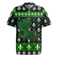 Louisiana USA Symbols Pattern Christmas Rugby Jersey Xmas Holiday Patterns - Wonder Print Shop