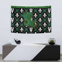 Louisiana USA Symbols Pattern Christmas Tapestry Xmas Holiday Patterns - Wonder Print Shop
