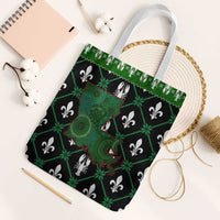Louisiana USA Symbols Pattern Christmas Tote Bag Xmas Holiday Patterns - Wonder Print Shop