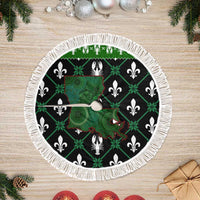 Louisiana USA Symbols Pattern Christmas Tree Skirt Xmas Holiday Patterns - Wonder Print Shop